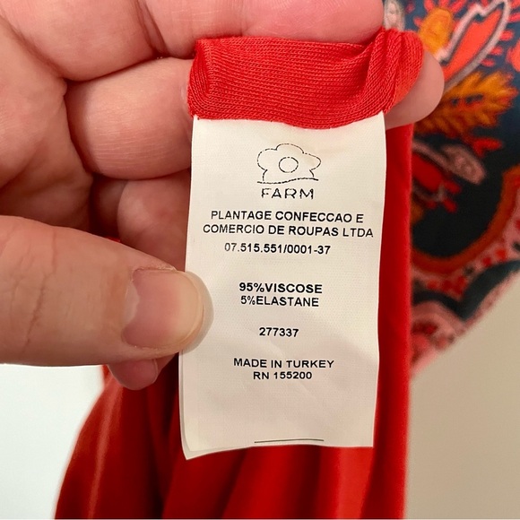 Farm Rio Giannina Knit Midi Dress Size Extra Small - Picture 8 of 9